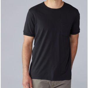 Outerknown Sojourn Tee Black Medium NWT